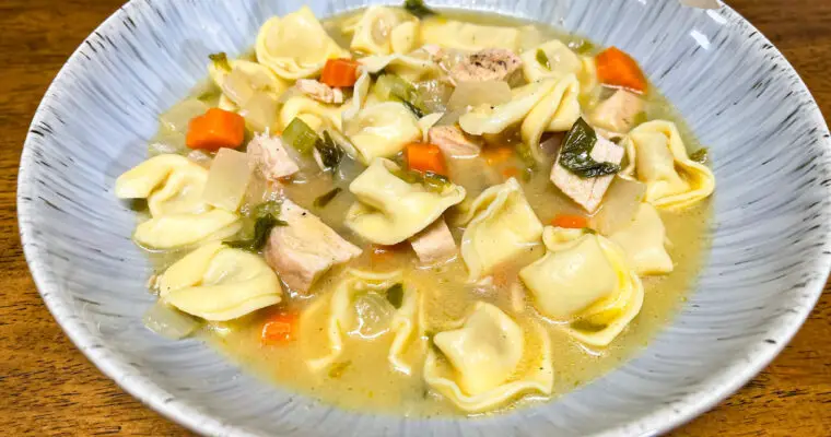 Creamy Chicken & Tortellini Soup