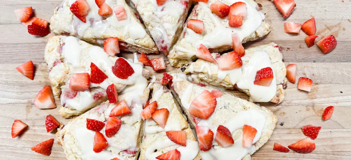 Strawberry Cream Cheese Scones