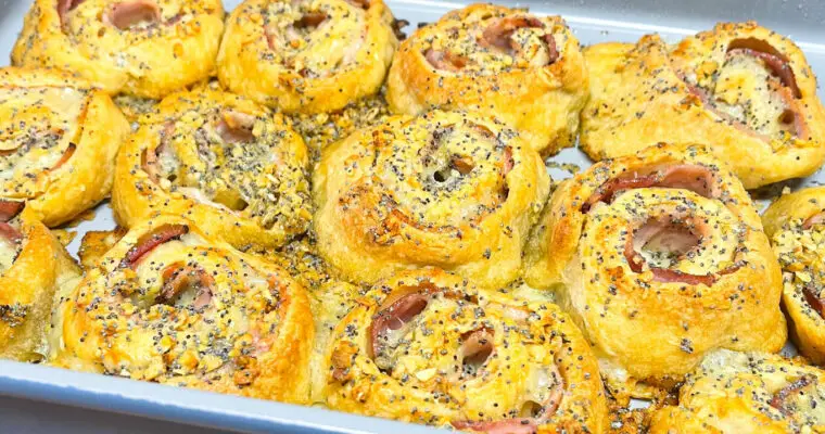 Ham & Cheese Crescent Pinwheels