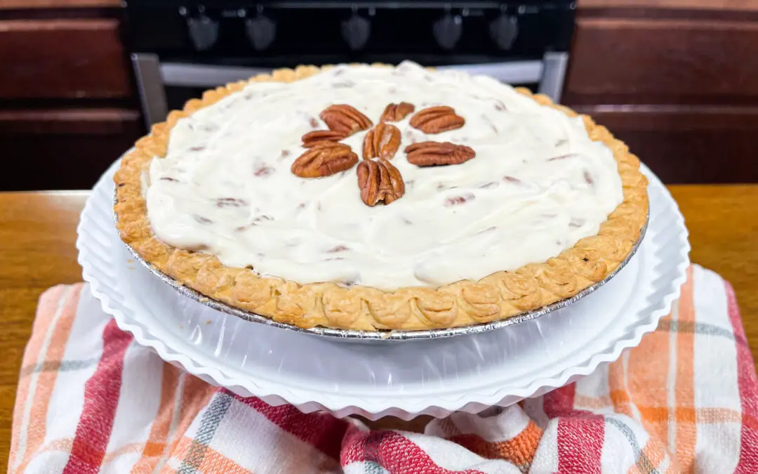 Double Cream Cheese Pecan Pie