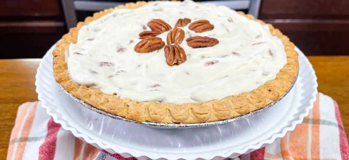 Double Cream Cheese Pecan Pie