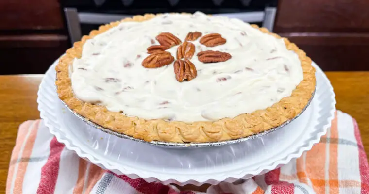 Double Cream Cheese Pecan Pie