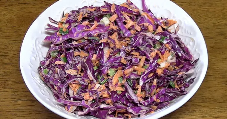 Creamy Purple Coleslaw