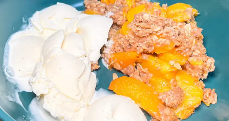 Summertime Peach Crisp