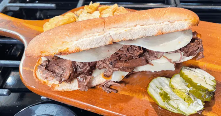 Slow Cooker Beefy Irish Pub Sandwich