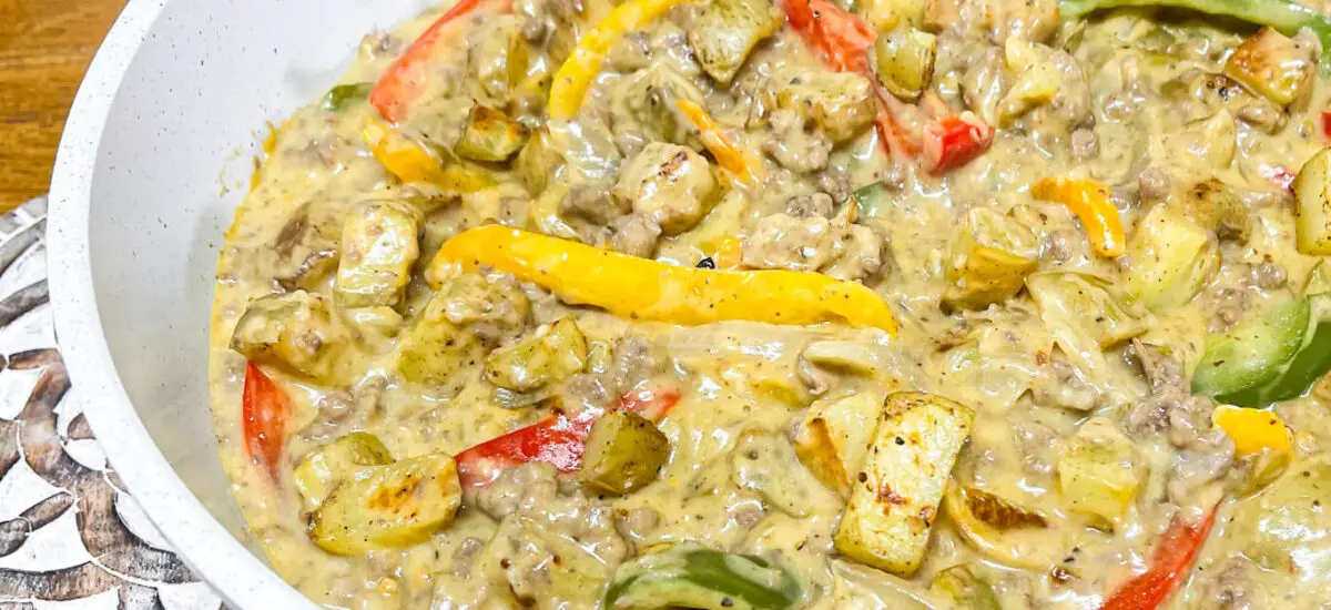 Cheesesteak & Potato Skillet