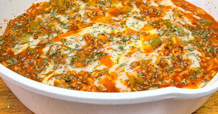 Stuffed Peppers One Skillet Meal – Low Carb