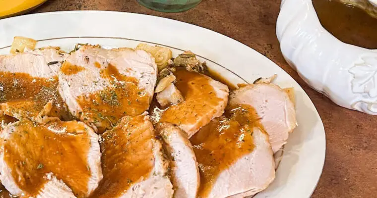 Crockpot Thanksgiving Turkey & Gravy
