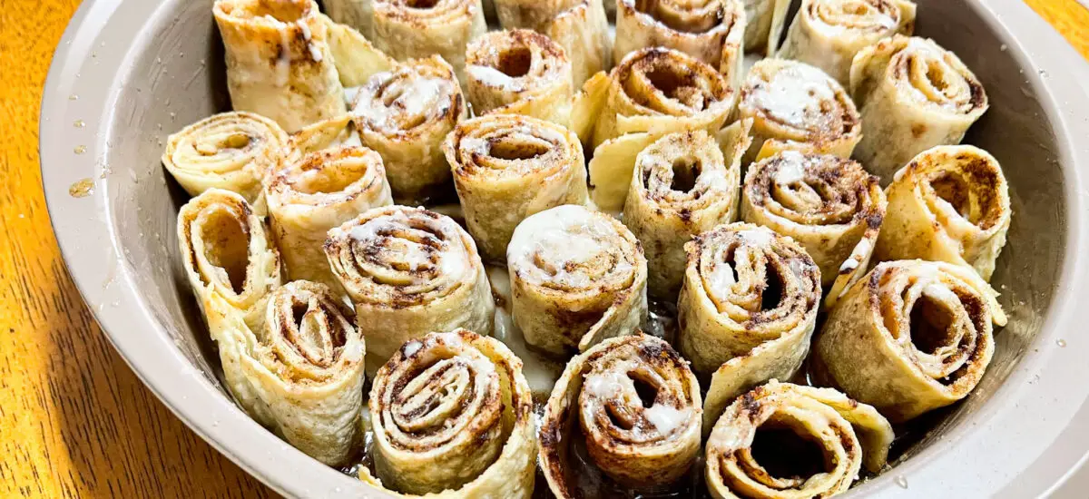 Mini Tortilla Cinnamon Rolls
