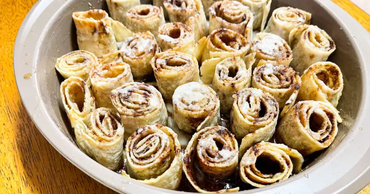 Mini Tortilla Cinnamon Rolls
