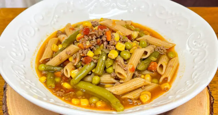 Busy Day Soup (A Vegetable Hamburger Soup)