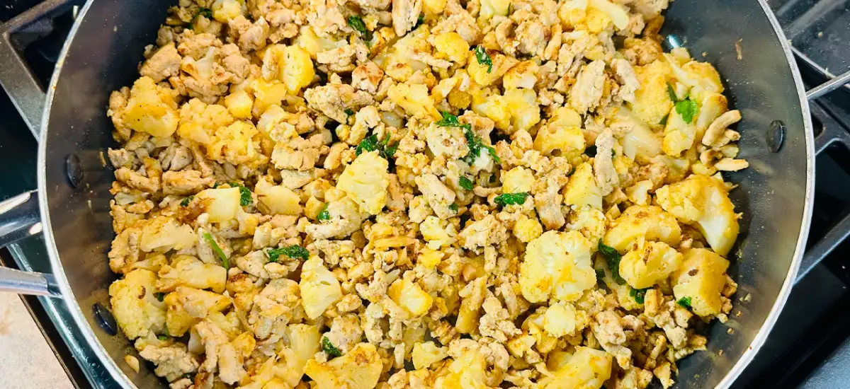 Garlic Butter Ground Turkey Skillet