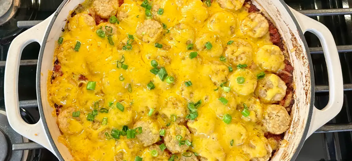 Tater Tot Sloppy Joe Casserole