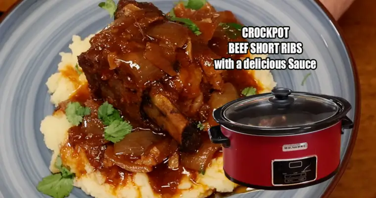 Crockpot Beef Short Ribs with Delicious Sauce