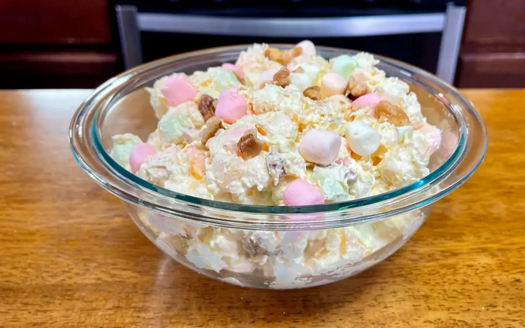 Spring Fruit Pudding Salad