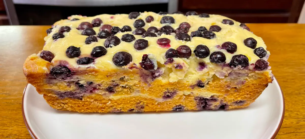Cream Cheese Blueberry Loaf