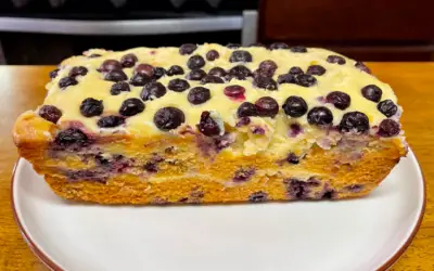 Cream Cheese Blueberry Loaf