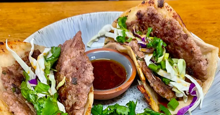 Asian Dumping Smash Tacos