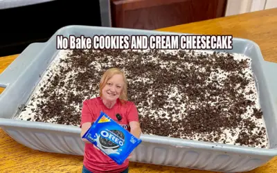 Cookies and Cream Cheesecake No Bake Dessert