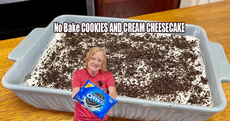 Cookies and Cream Cheesecake No Bake Dessert