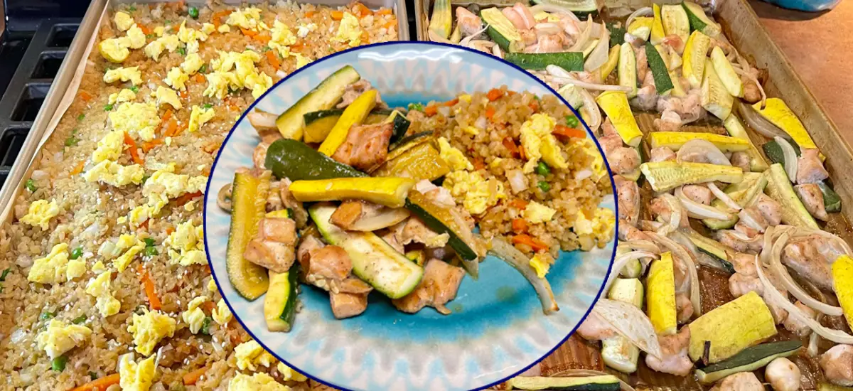 Sheet Pan Hibachi Chicken & Fried Rice