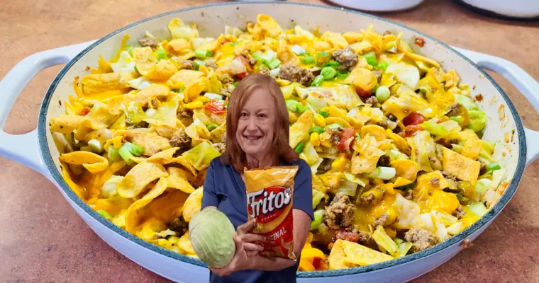 Fritos Cowboy Cabbage Ground Beef Casserole