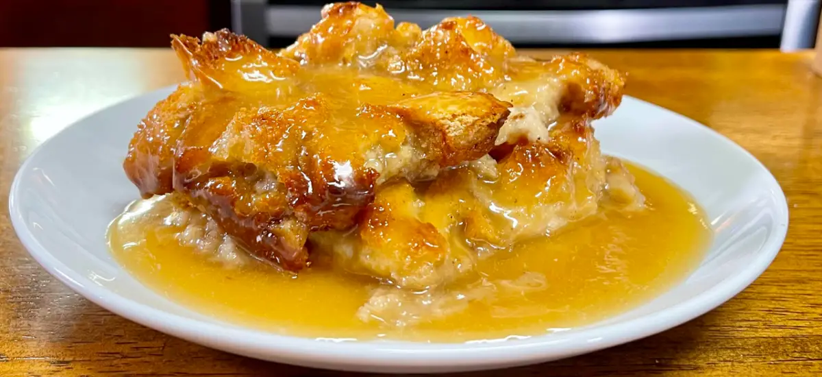 Vanilla Sauce Bread Pudding