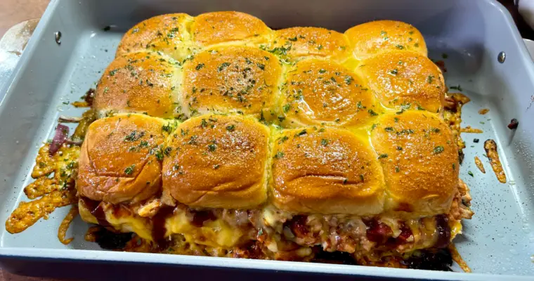 Saucy BBQ Chicken Sliders