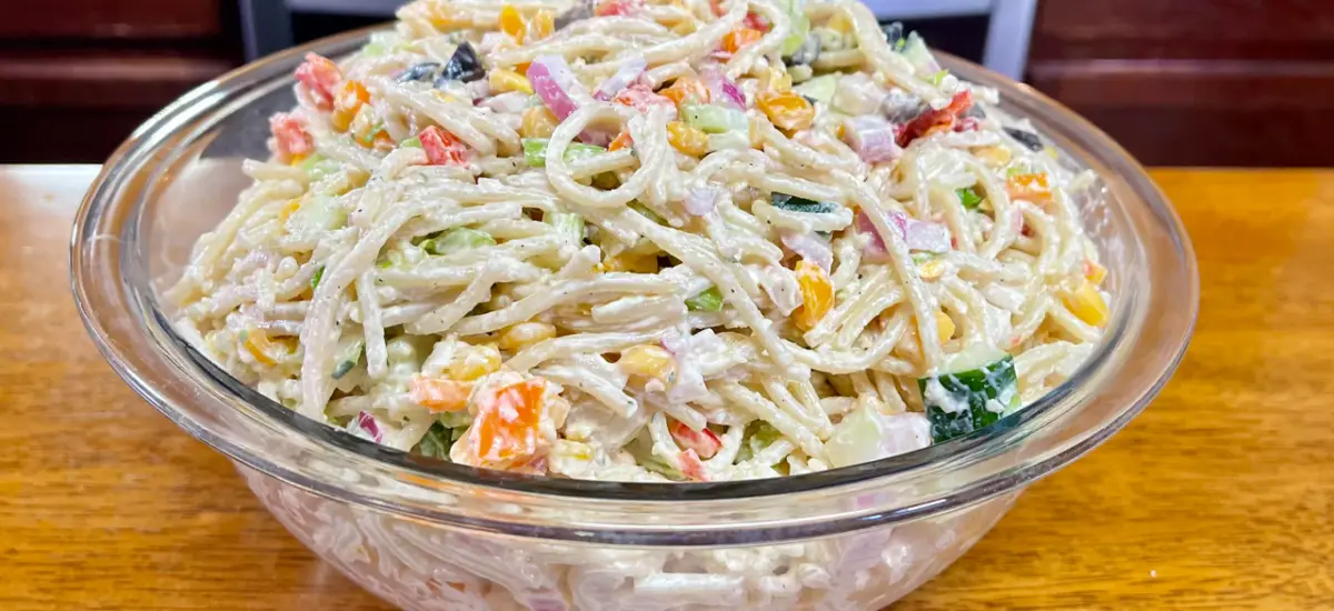 Confetti Spaghetti Summer Salad