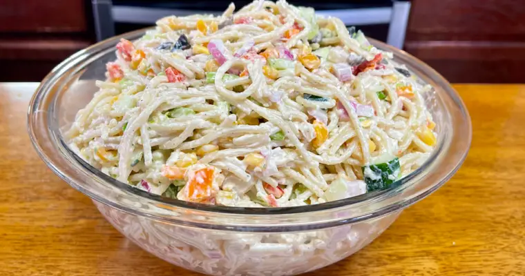Confetti Spaghetti Summer Salad