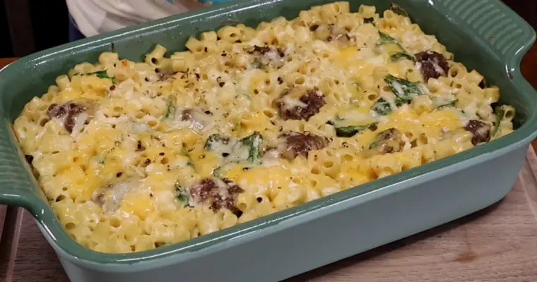 Million Dollar Meatball Pasta Casserole