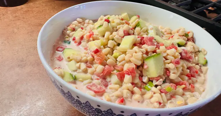 Simple Shoepeg Corn Salad