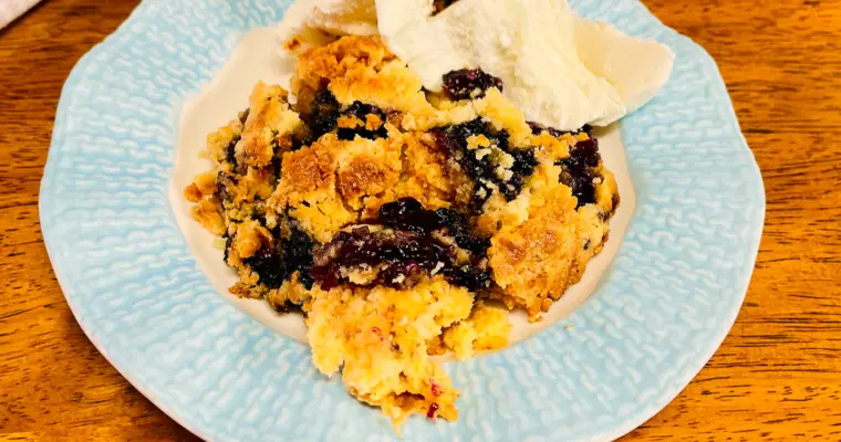 Ultimate Buttery Blueberry Dump Cake