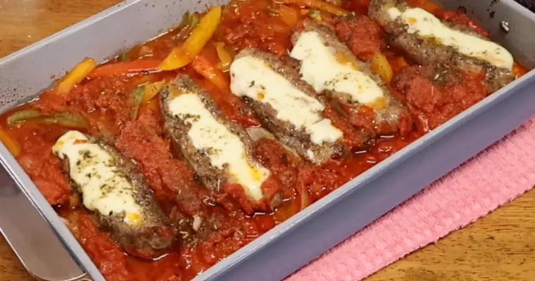 Italian Cheese Stuffed Sausages