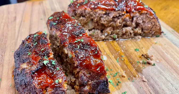 Air Fryer Glazed Meatloaf