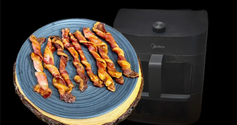 Air Fryer Twisted Bacon