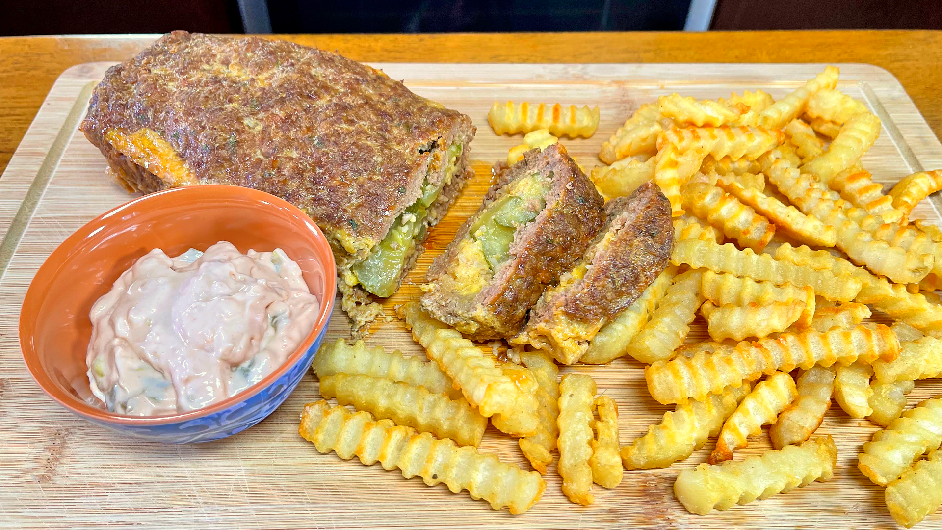 Stuffed Big Mac Meatloaf & Special Sauce