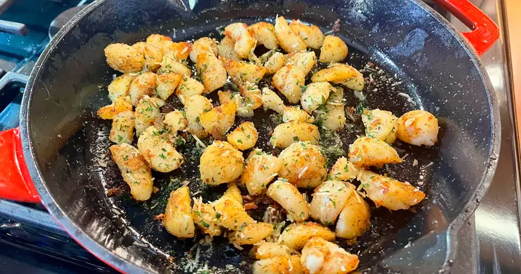 Fried Potatoes using Canned Whole Potatoes