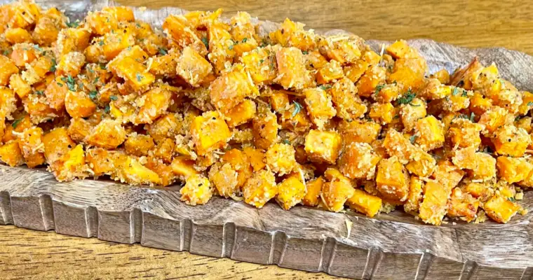 Easy Shake and Bake Sweet Potatoes